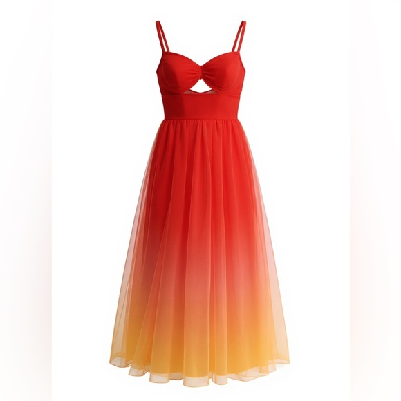 open lace back dress Long Heatwave Mesh Dress in Fianchetto – Mode Sportif